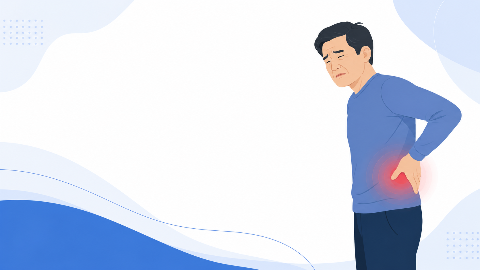 Người trung niên đau thắt lưng do thoát vị đĩa đệm