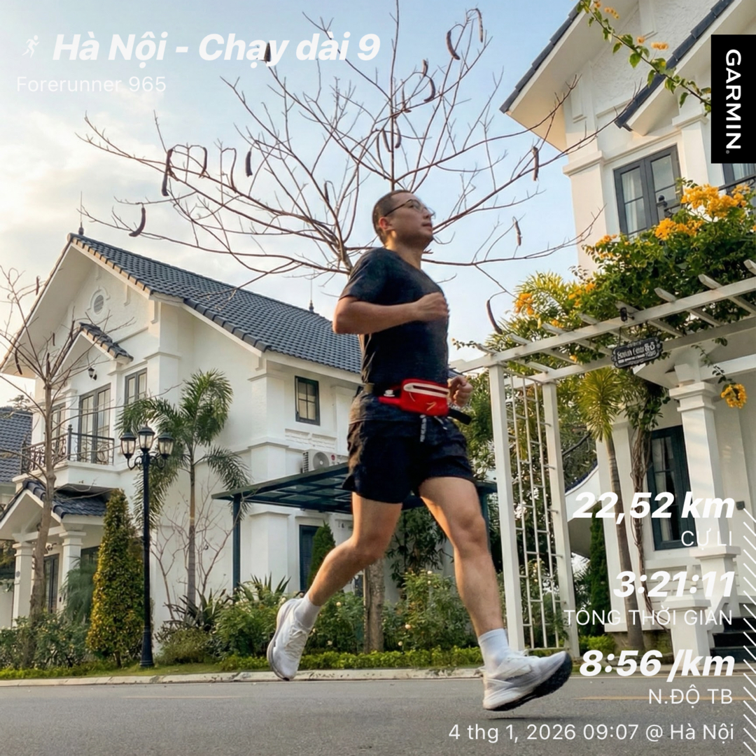 Phạm Anh Chiến chạy bộ hơn 22km — kỷ luật với sức khỏe của một doanh nhân